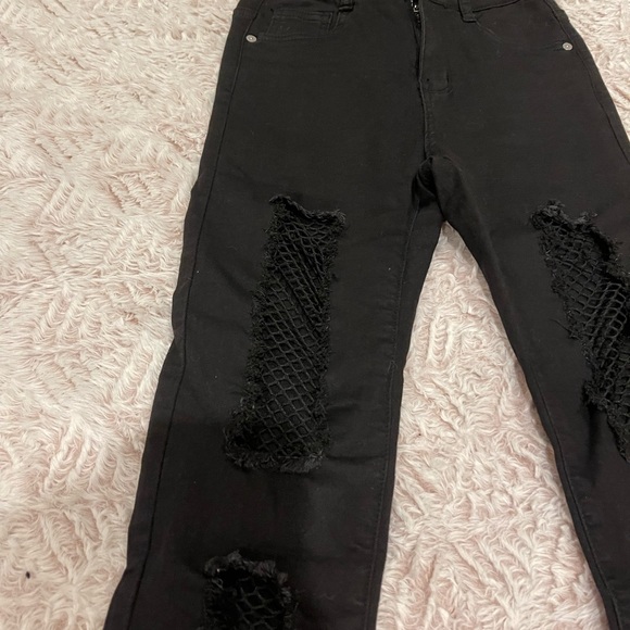 Black jeans with netting size 1 - Picture 6 of 6
